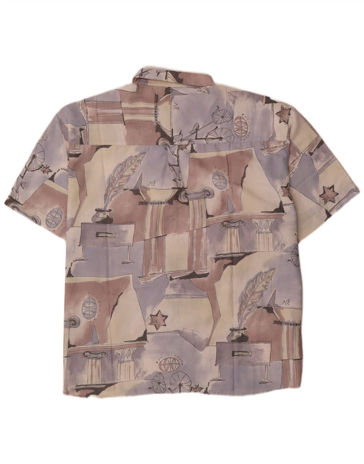 Club D'Amingo Mens Abstract Pattern Shirt Size 45/46 XL Multicoloured