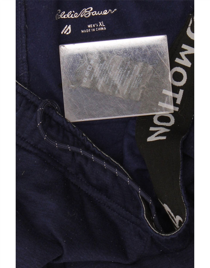 Eddie Bauer Mens Tracksuit Trousers Joggers XL  Navy Blue Polyester