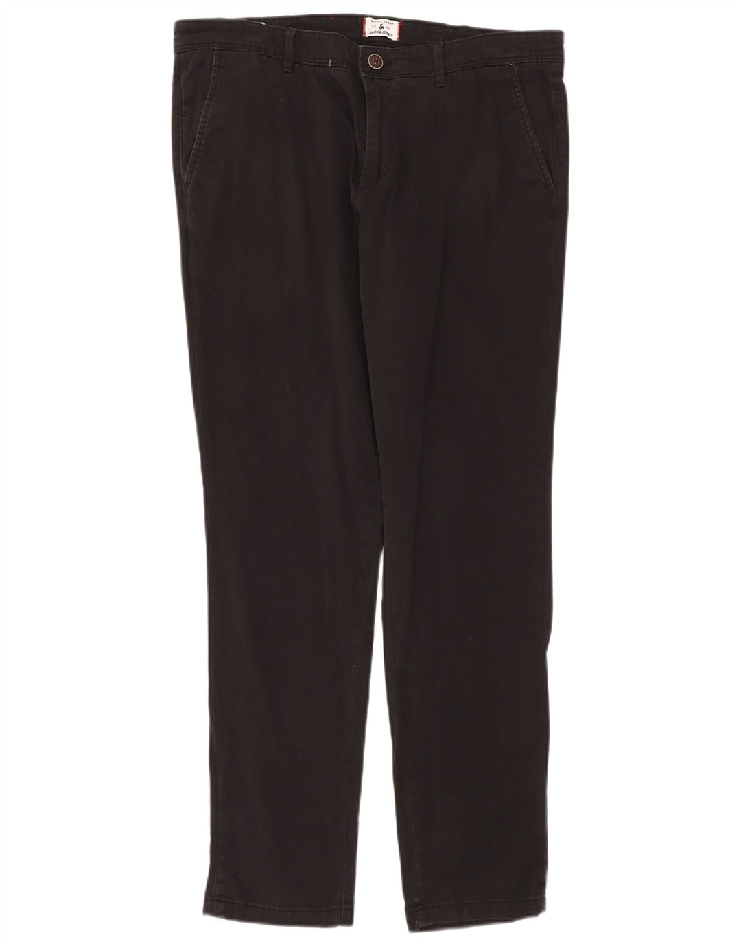 Jack & Jones Mens Slim Chino Trousers W36 L32 Black