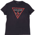 Guess Mens Graphic T-Shirt Top Large Navy Blue Cotton