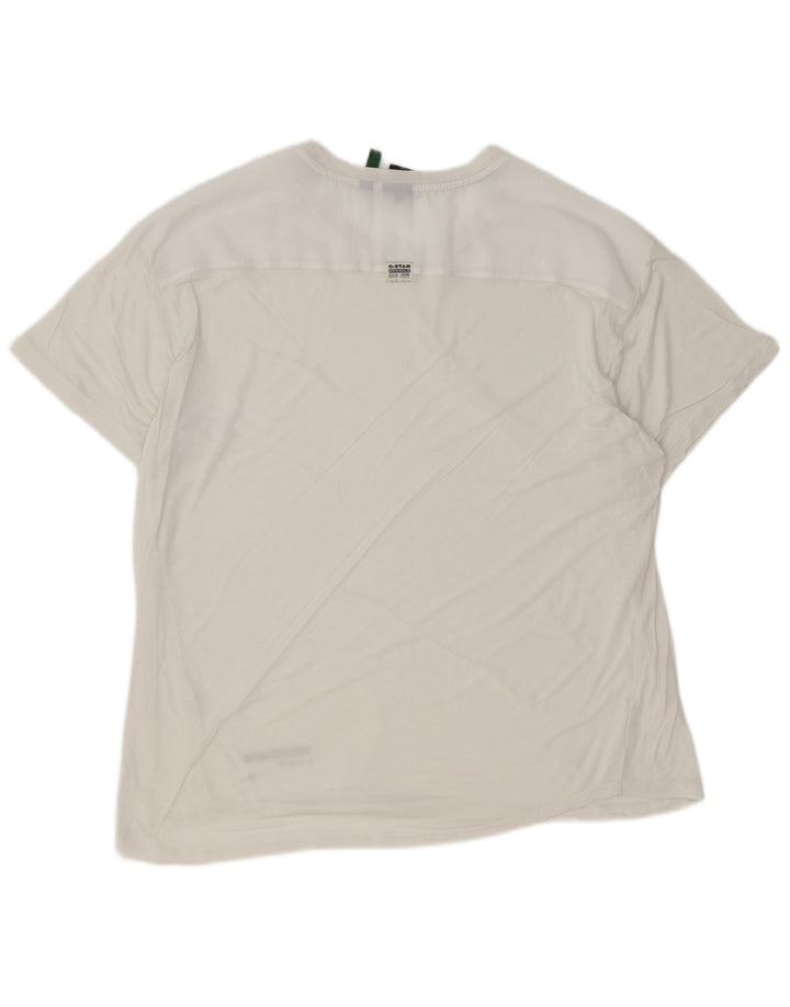 G-Star Mens T-Shirt Top Large White