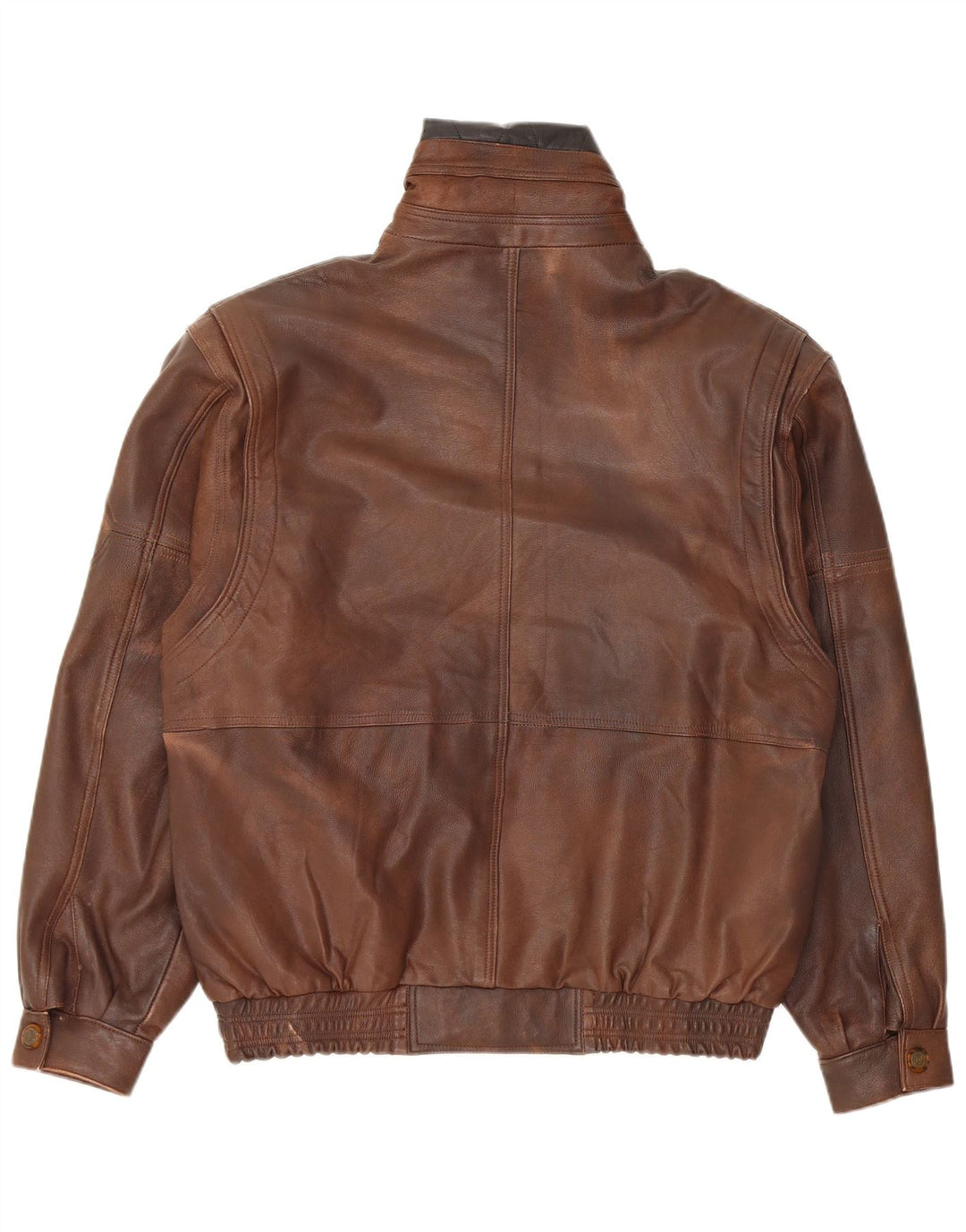 Vintage Mens Leather Jacket UK 38 Medium Brown