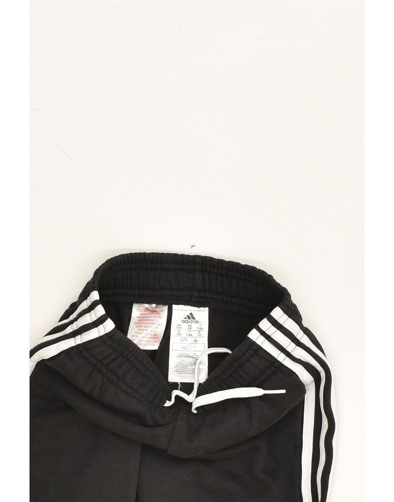 ADIDAS Boys Tracksuit Trousers Joggers 7-8 Years Black Cotton | Vintage Adidas | Thrift | Second-Hand Adidas | Used Clothing | Messina Hembry 