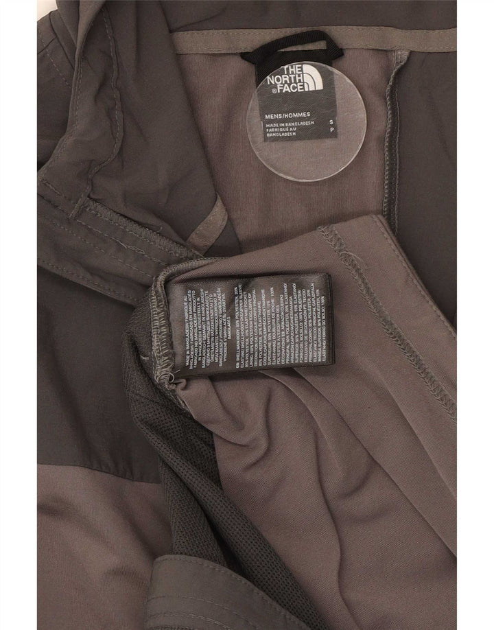 The North Face Mens Hooded Tracksuit Top Jacket Small Grey Colourblock