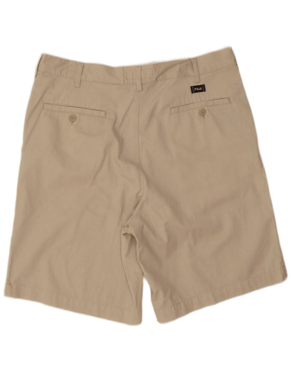 Fila Mens Chino Shorts W36 Large Beige Cotton