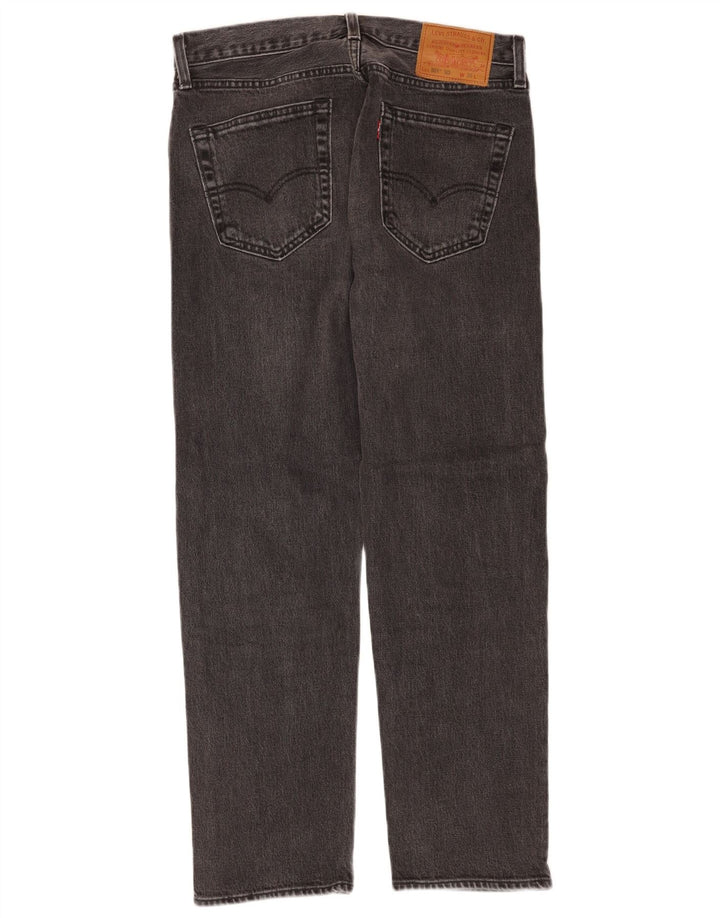 Levi's Mens 501 Straight Jeans W30 L28 Grey Cotton