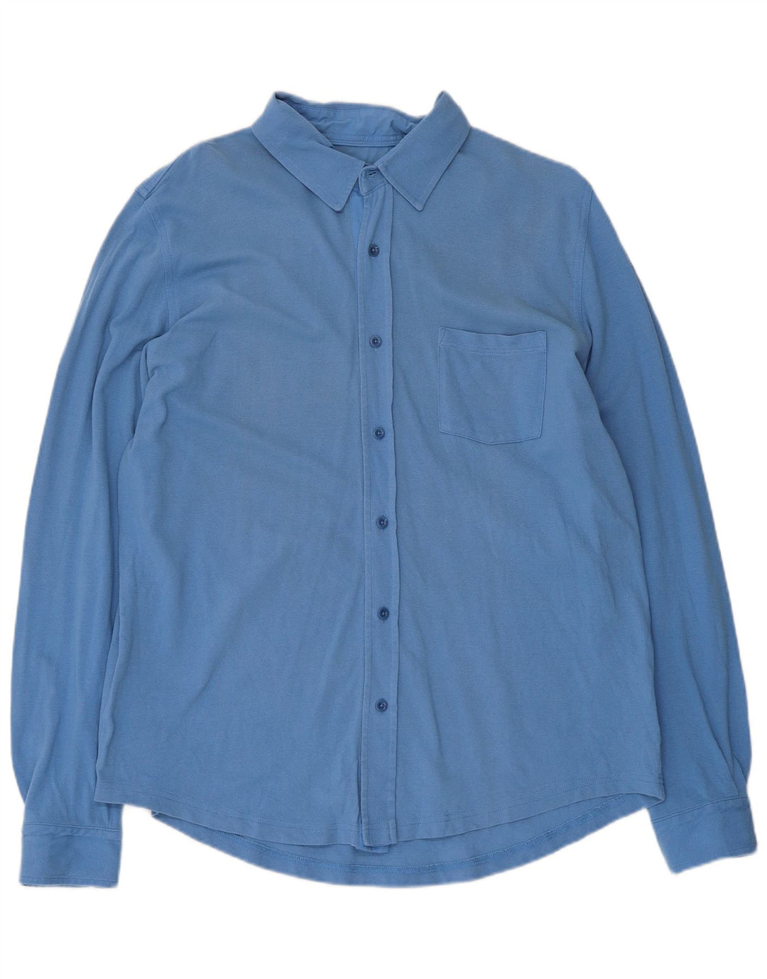 Massimo Dutti Mens Shirt XL Blue Cotton