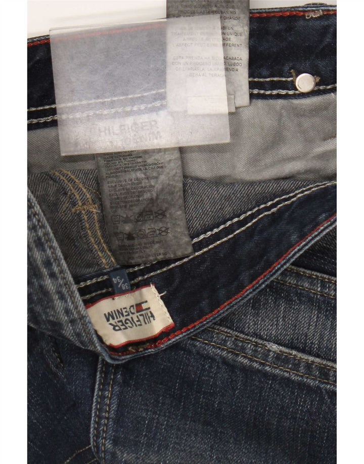 Tommy Hilfiger Mens Bootcut Jeans W38 L34 Navy Blue Cotton