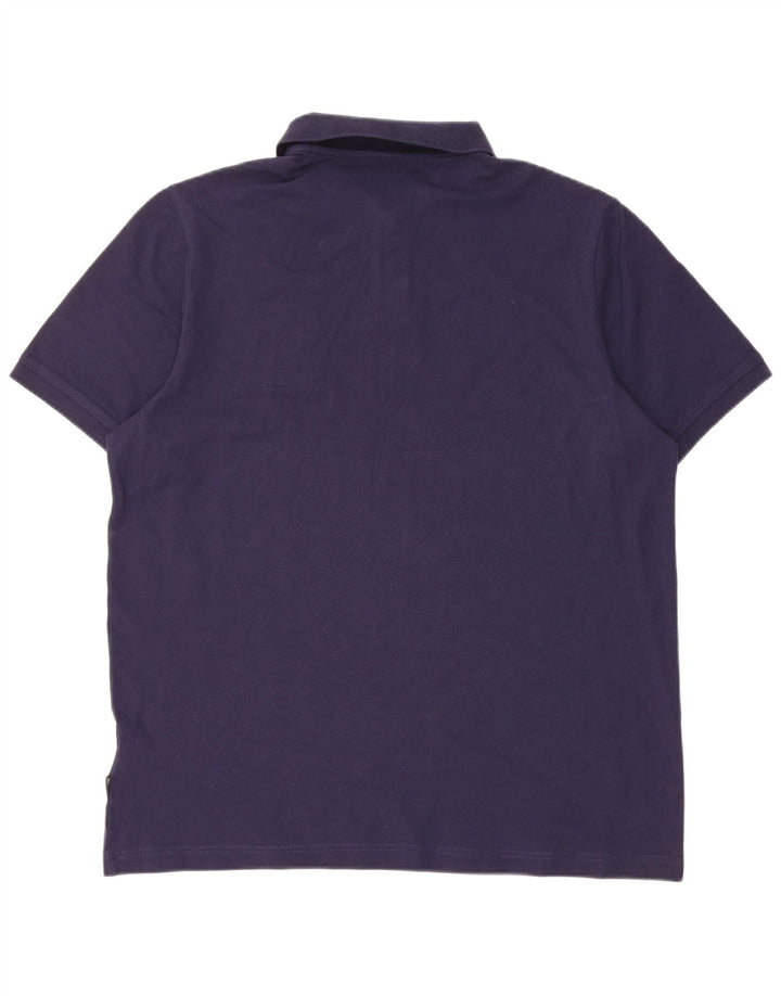 Puma Mens Polo Shirt Large Navy Blue Cotton