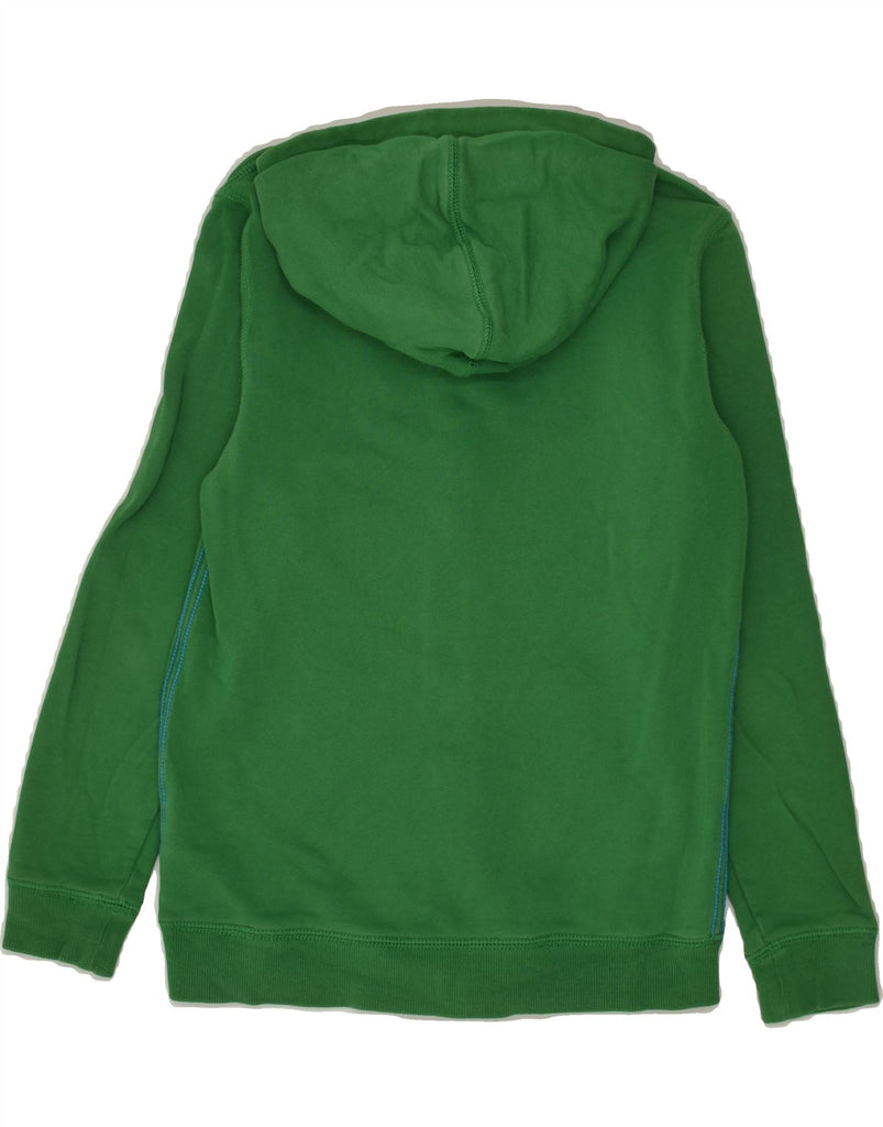 NAPAPIJRI Boys Zip Hoodie Sweater 11-12 Years Green Cotton | Vintage Napapijri | Thrift | Second-Hand Napapijri | Used Clothing | Messina Hembry 