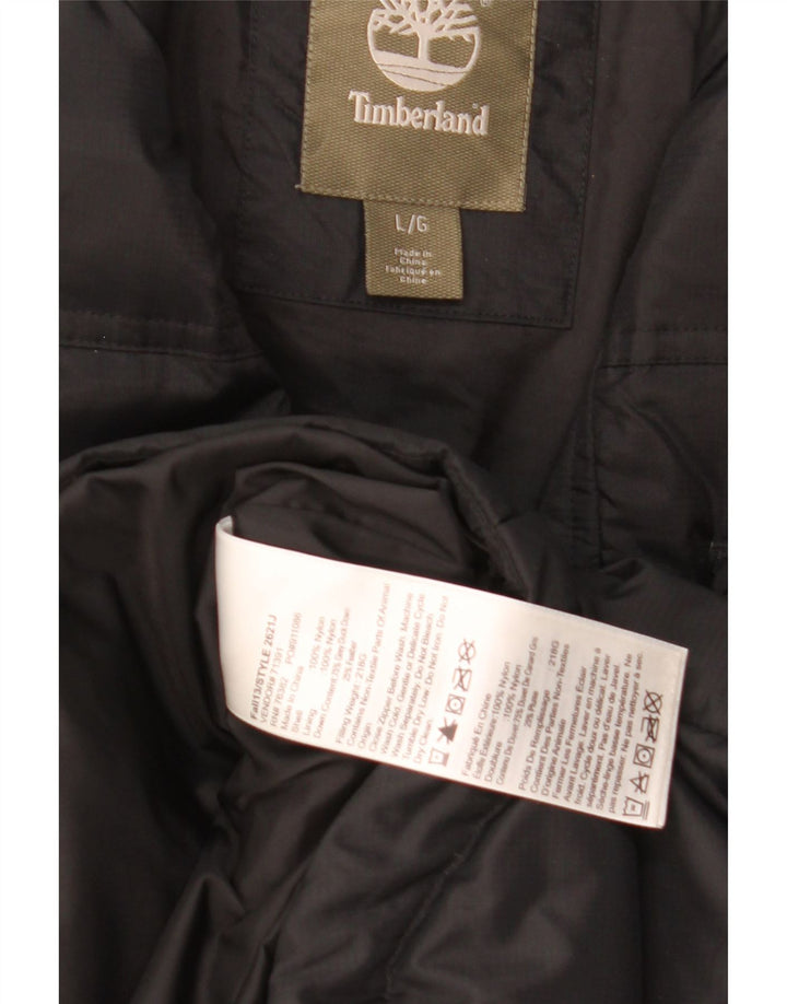 Timberland Mens Padded Jacket UK 40 Large Black Nylon