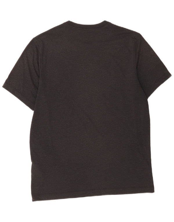 Nike Mens Dri Fit Graphic T-Shirt Top Medium Black Polyester