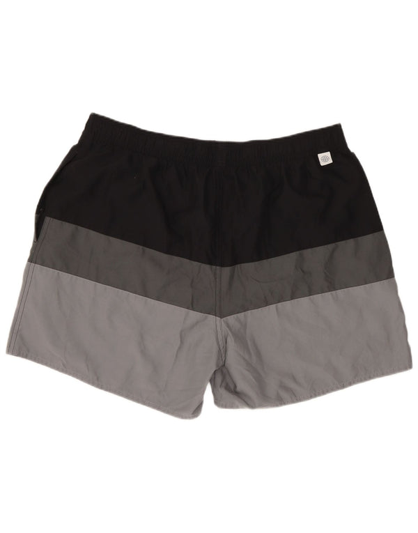 Adidas Mens Sport Shorts Large Grey Colourblock Polyester