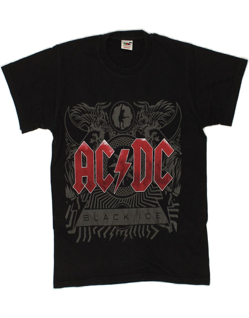 VINTAGE Mens AC DC Graphic T-Shirt Top Small Black Cotton | Vintage Vintage | Thrift | Second-Hand Vintage | Used Clothing | Messina Hembry 