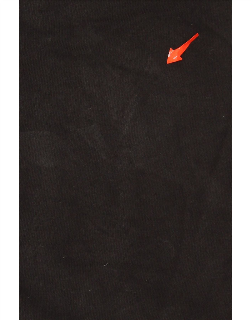 ADIDAS Womens Oversized Sweatshirt Jumper UK 10 Small  Black Cotton Vintage Adidas and Second-Hand Adidas from Messina Hembry 