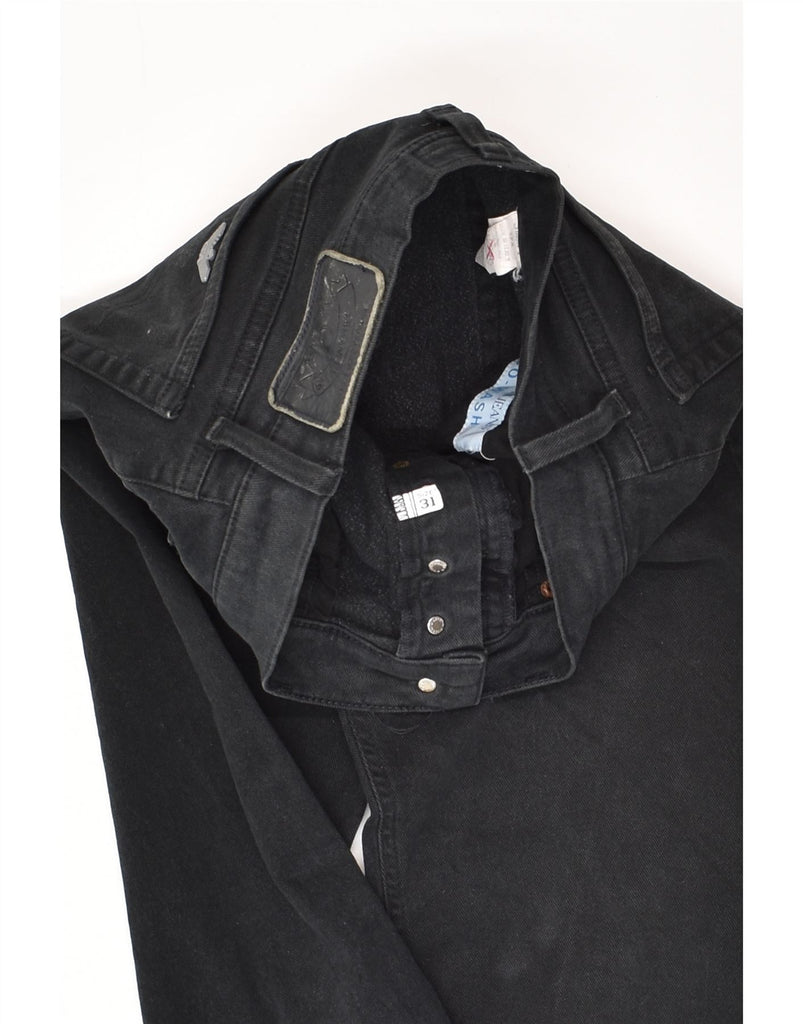 ARMANI Mens Straight Jeans W31 L27 Black Cotton | Vintage Armani | Thrift | Second-Hand Armani | Used Clothing | Messina Hembry 