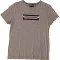 Tommy Hilfiger Womens Graphic T-Shirt Top Large Grey Cotton