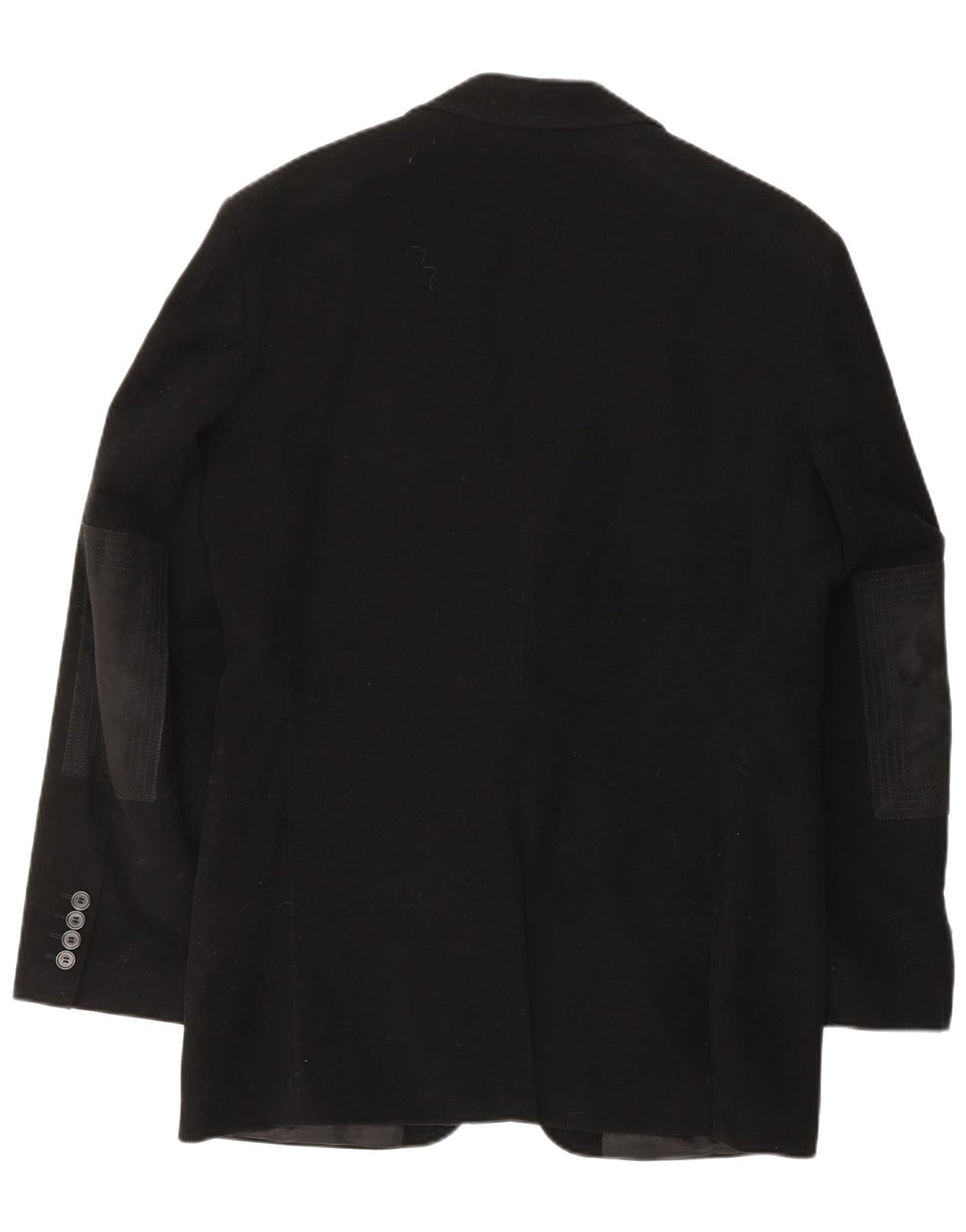 HUGO BOSS Mens 2 Button Blazer Jacket EU 48 Medium Black Cotton