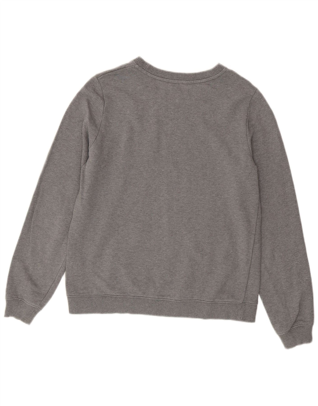 TOMMY HILFIGER Womens Graphic Sweatshirt Jumper UK 14 Medium Grey Cotton