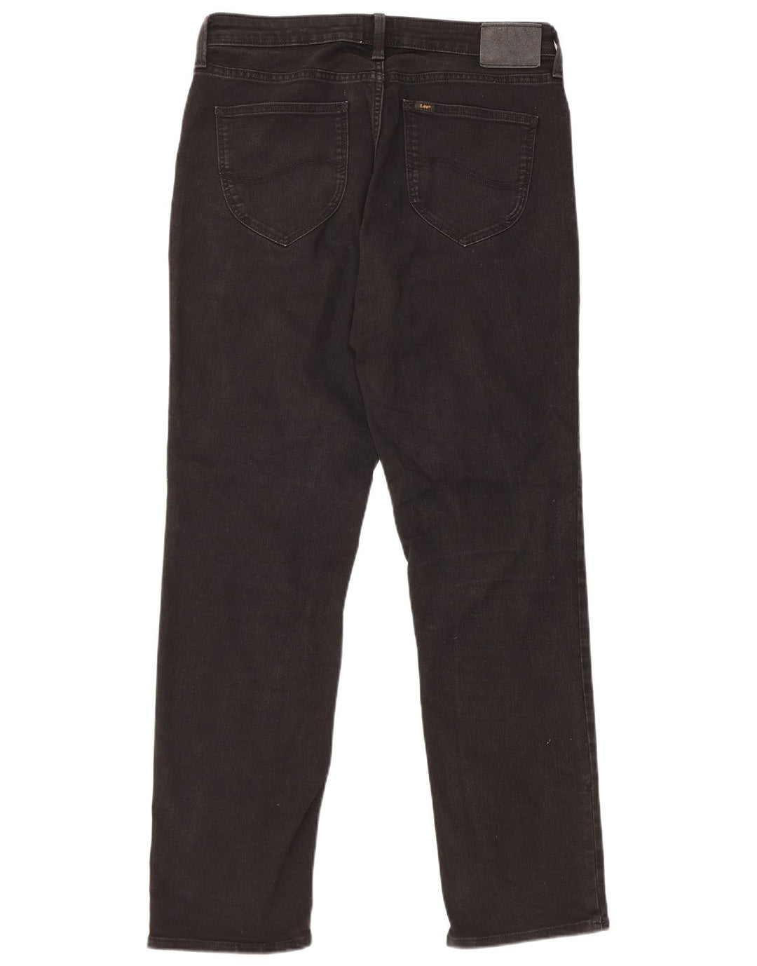 Lee Womens Marion Straight Jeans W32 L31 Black Cotton