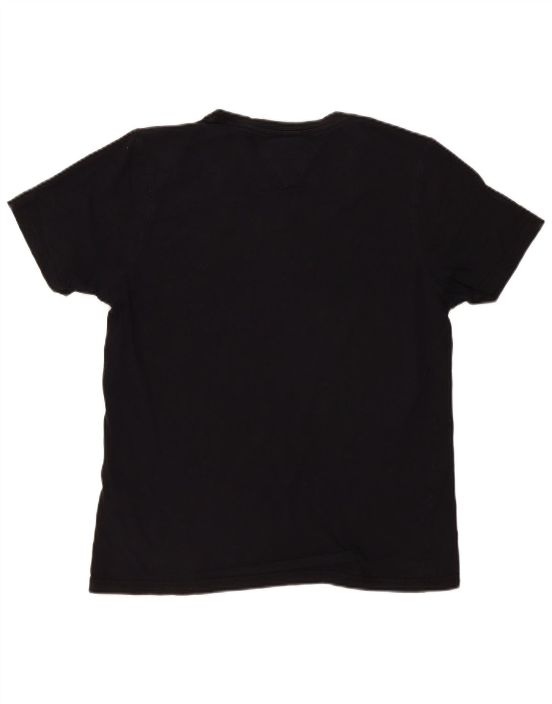 Tommy Hilfiger Mens T-Shirt Top Large Black Cotton