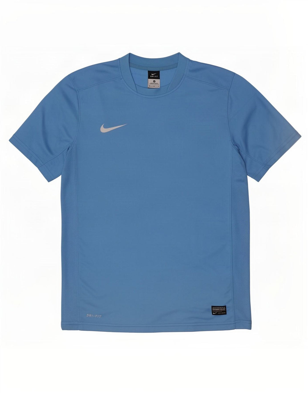 Nike Mens Dri Fit T-Shirt Top Medium Blue Polyester