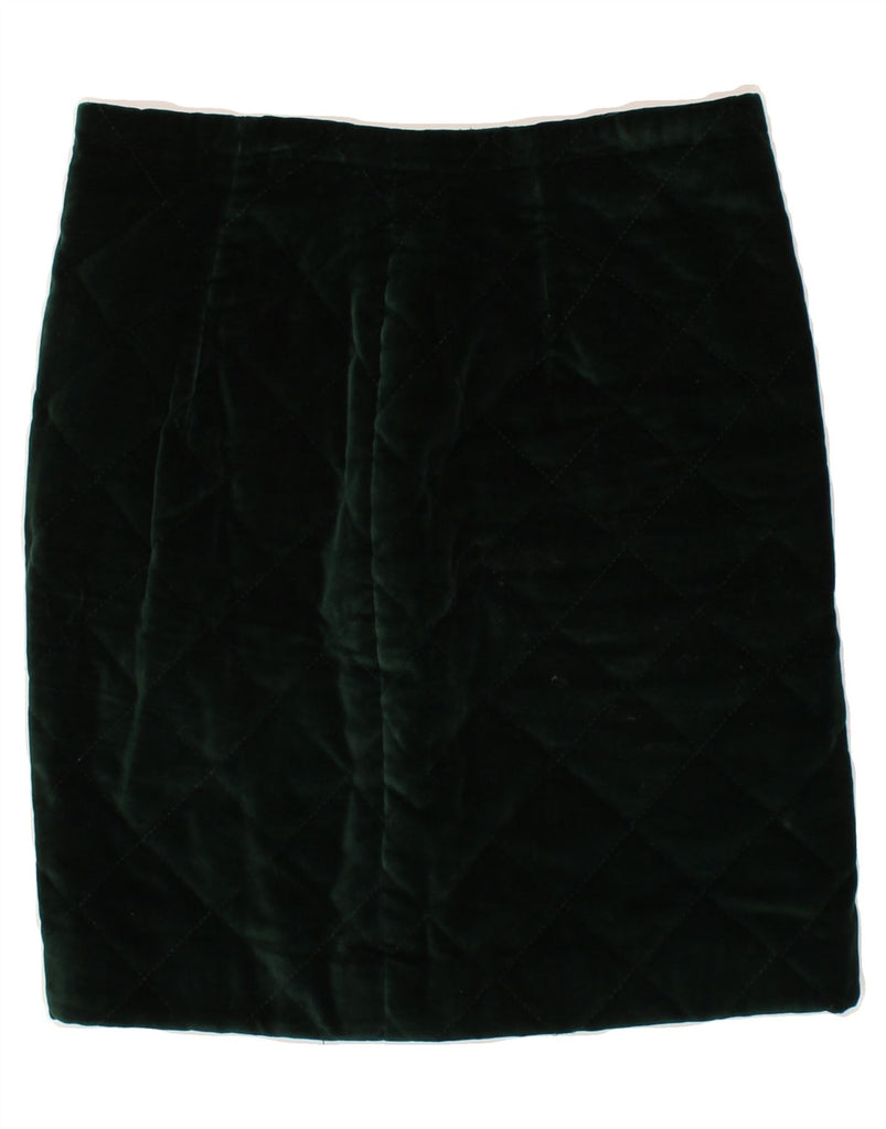 VINTAGE Womens Velvet Straight Skirt W28 Medium Green | Vintage Vintage | Thrift | Second-Hand Vintage | Used Clothing | Messina Hembry 