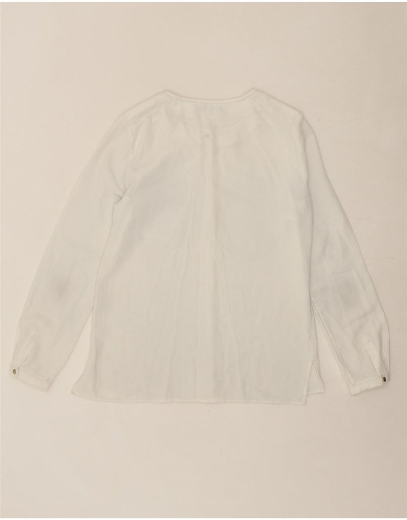 TOMMY HILFIGER Womens Long Sleeve Shirt Blouse US 6 Medium White Vintage Tommy Hilfiger and Second-Hand Tommy Hilfiger from Messina Hembry 