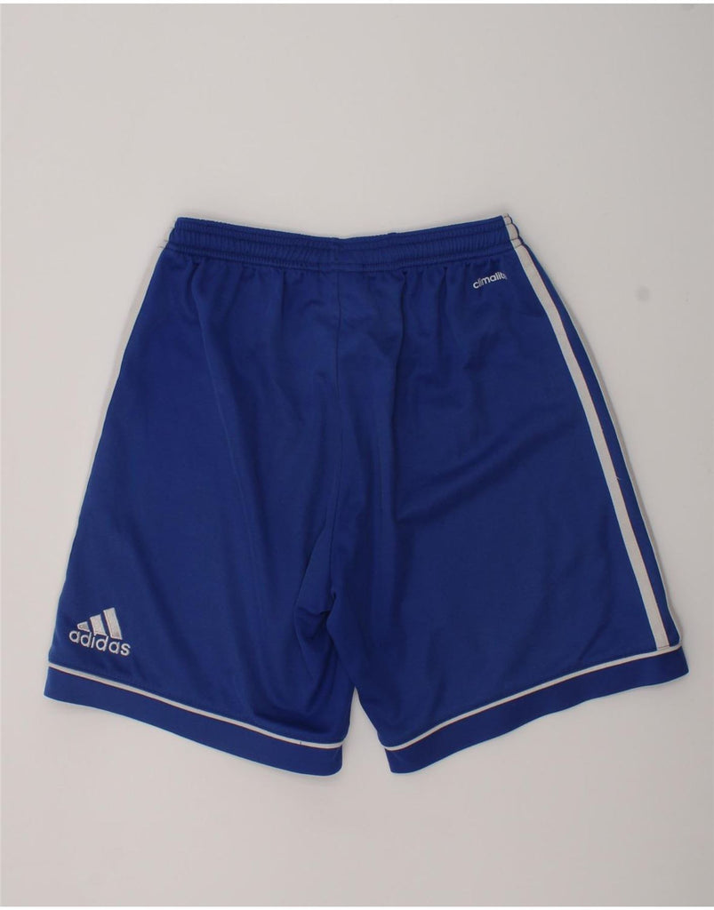 ADIDAS Boys Climalite Sport Shorts 13-14 Years Blue Polyester | Vintage Adidas | Thrift | Second-Hand Adidas | Used Clothing | Messina Hembry 