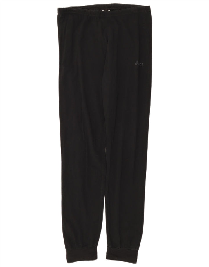 ASICS Womens Tracksuit Trousers Joggers UK 14 Medium  Black Cotton