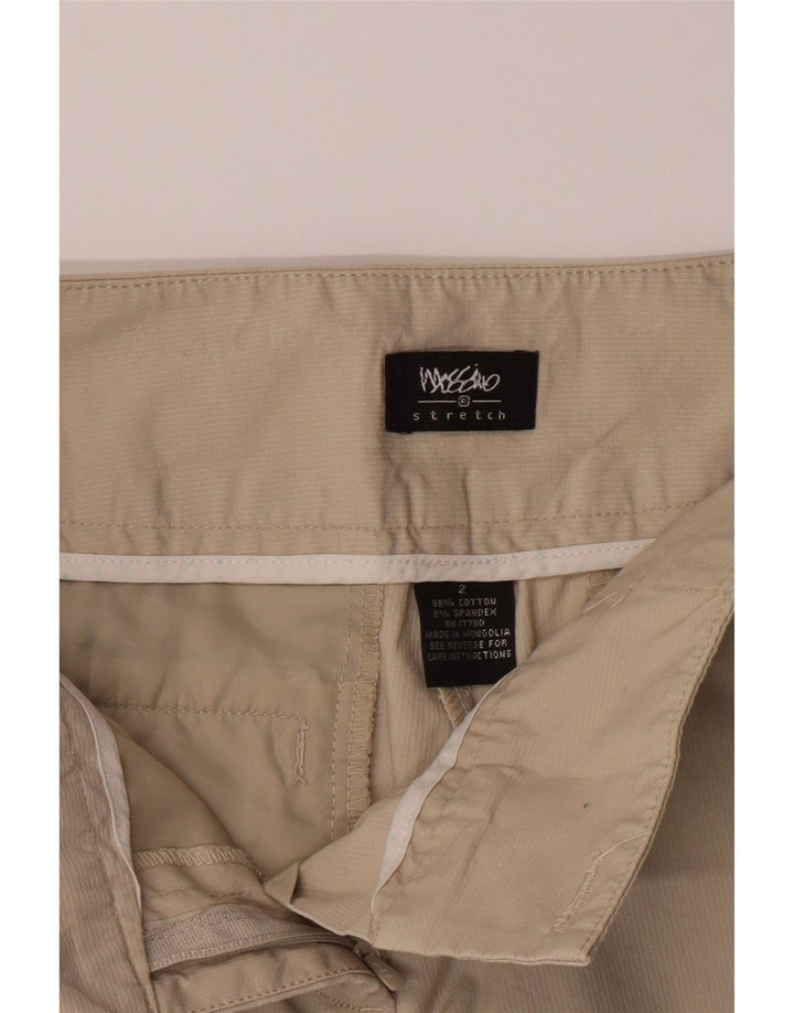 MOSSIMO Womens Bootcut Chino Trousers US 2 XS W25 L31 Beige Cotton Vintage Mossimo and Second-Hand Mossimo from Messina Hembry 