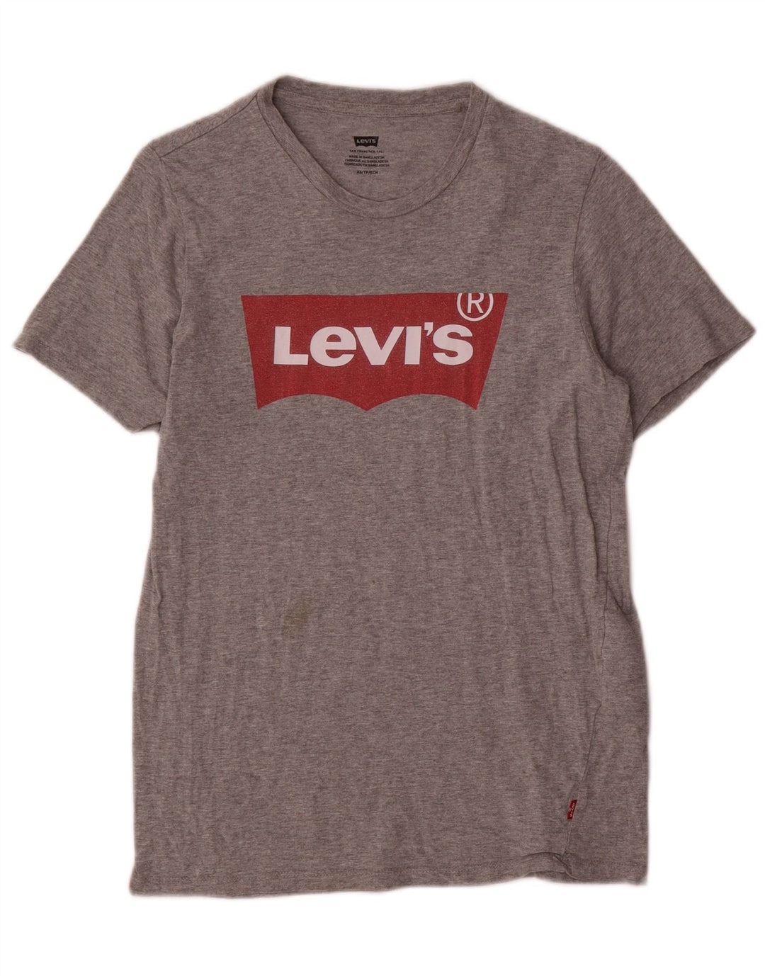 Levi's Mens Graphic T-Shirt Top XS Grey Cotton
