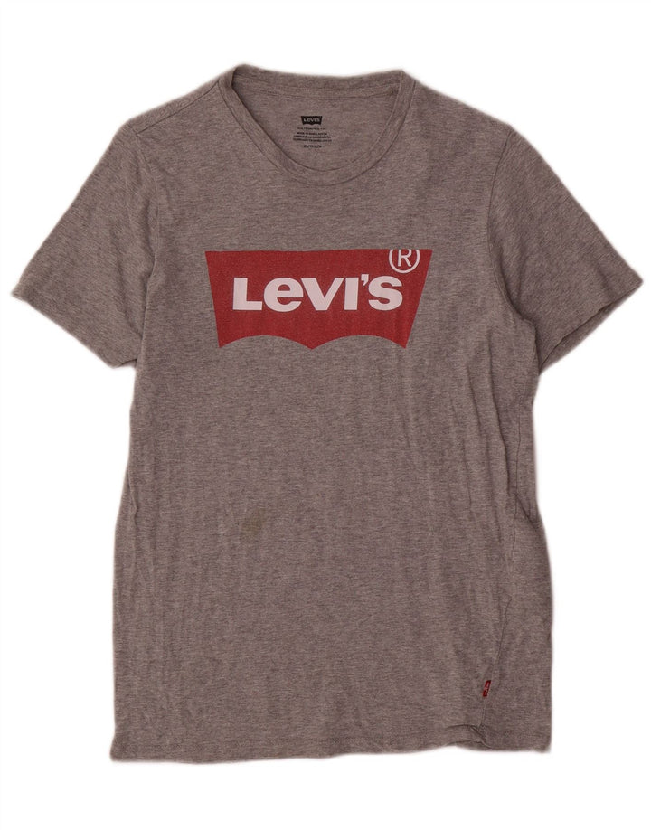 Levi's Mens Graphic T-Shirt Top XS Grey Cotton