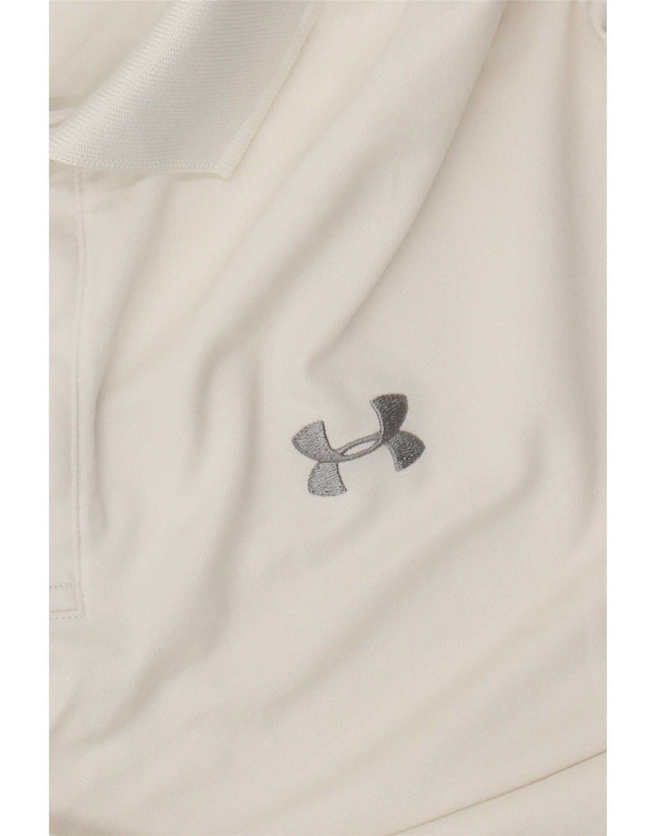 Under Armour Mens Polo Shirt Large White
