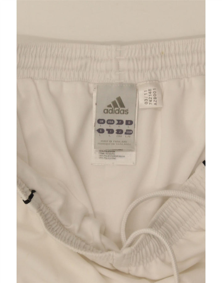 Adidas Mens Climalite Sport Shorts Large White Polyester