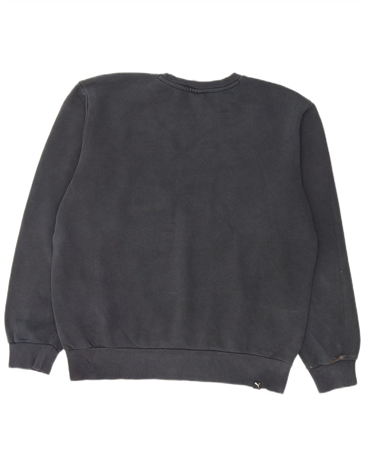 Puma Mens Graphic Sweatshirt Jumper Medium Black Cotton