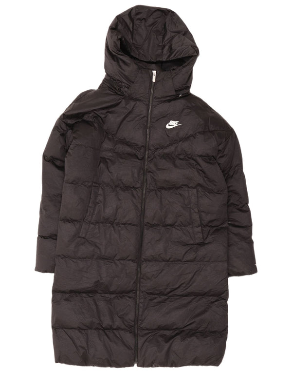 Nike Mens Therma-Fit Hooded Padded Coat UK 36 Small Black Nylon