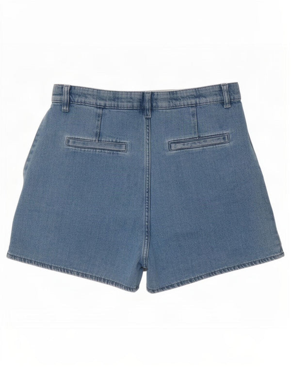 Benetton Girls Denim Shorts 13-14 Years 3XL W28 Blue Cotton