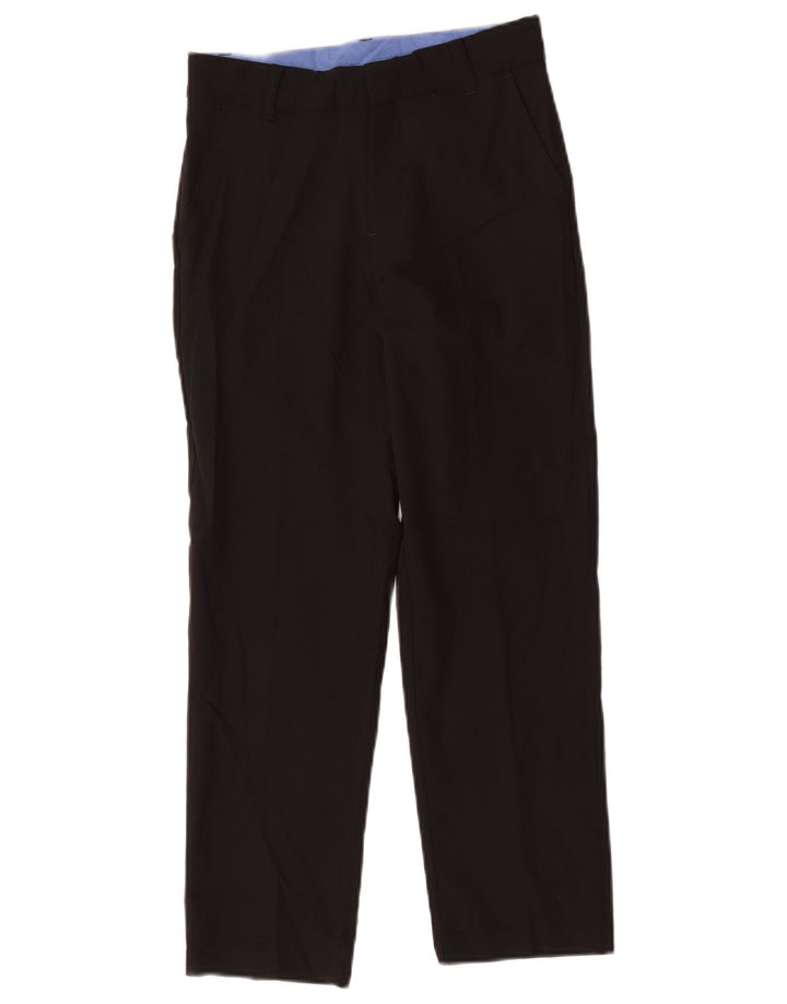 Izod Boys Straight Chino Trousers 9-10 Years W26 L24 Black Polyester