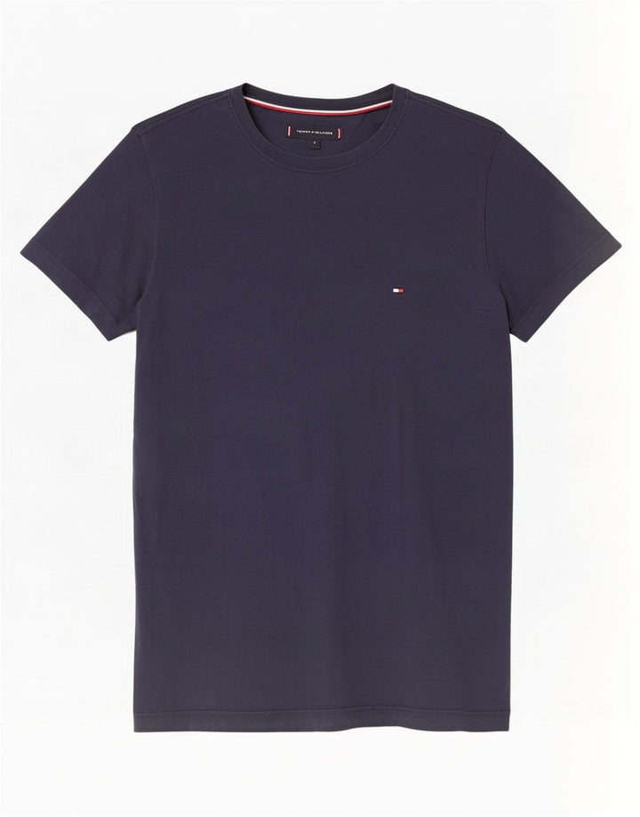 Tommy Hilfiger Mens T-Shirt Top Small Navy Blue Cotton