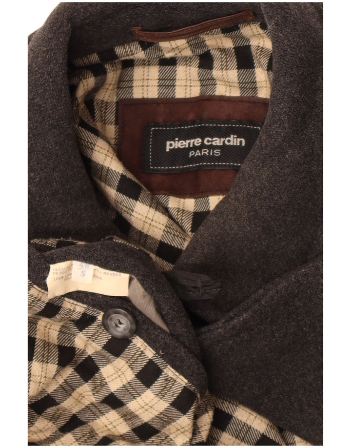 Pierre Cardin Mens Overcoat IT 48 Medium Grey Wool