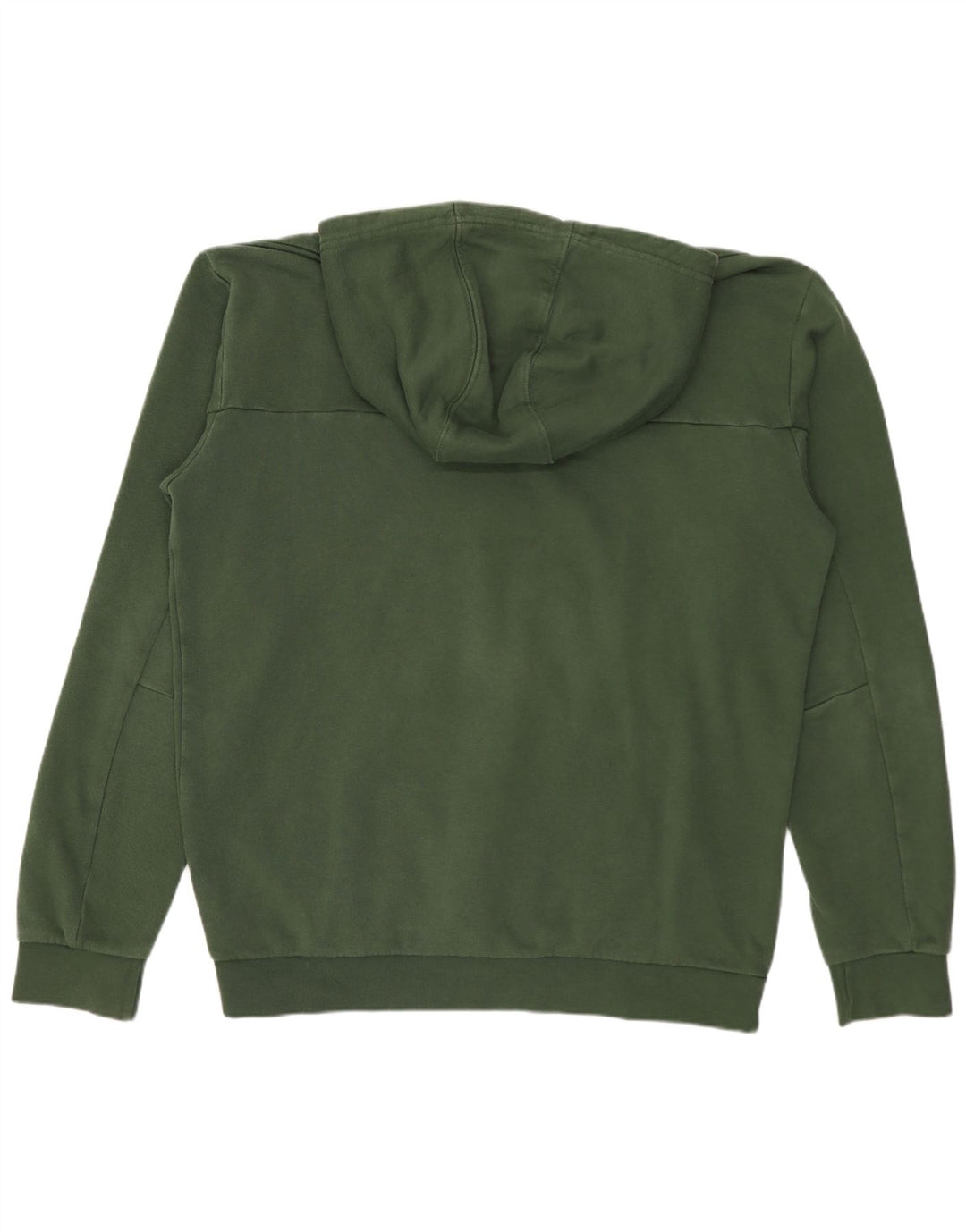 ADIDAS Mens Hoodie Jumper Medium Green Cotton