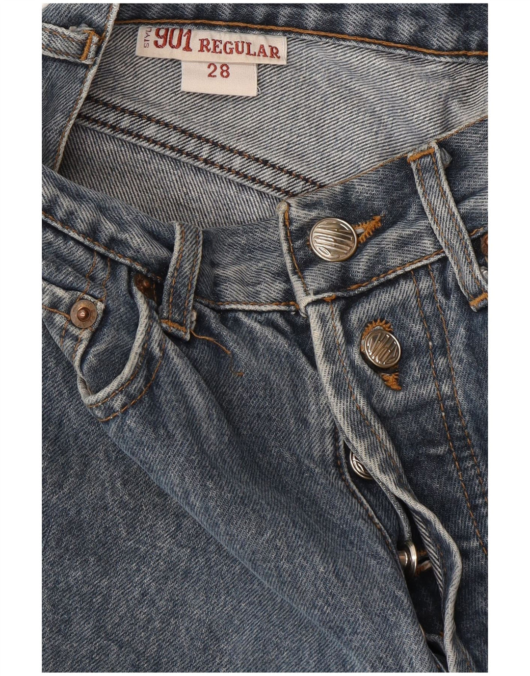 REPLAY Womens 901 Regular Fit Cropped Jeans W28 L23 Blue