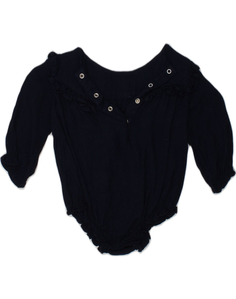 JOULES Girls 3/4 Sleeve Bodysuit 3-4 Years Navy Blue | Vintage Joules | Thrift | Second-Hand Joules | Used Clothing | Messina Hembry 