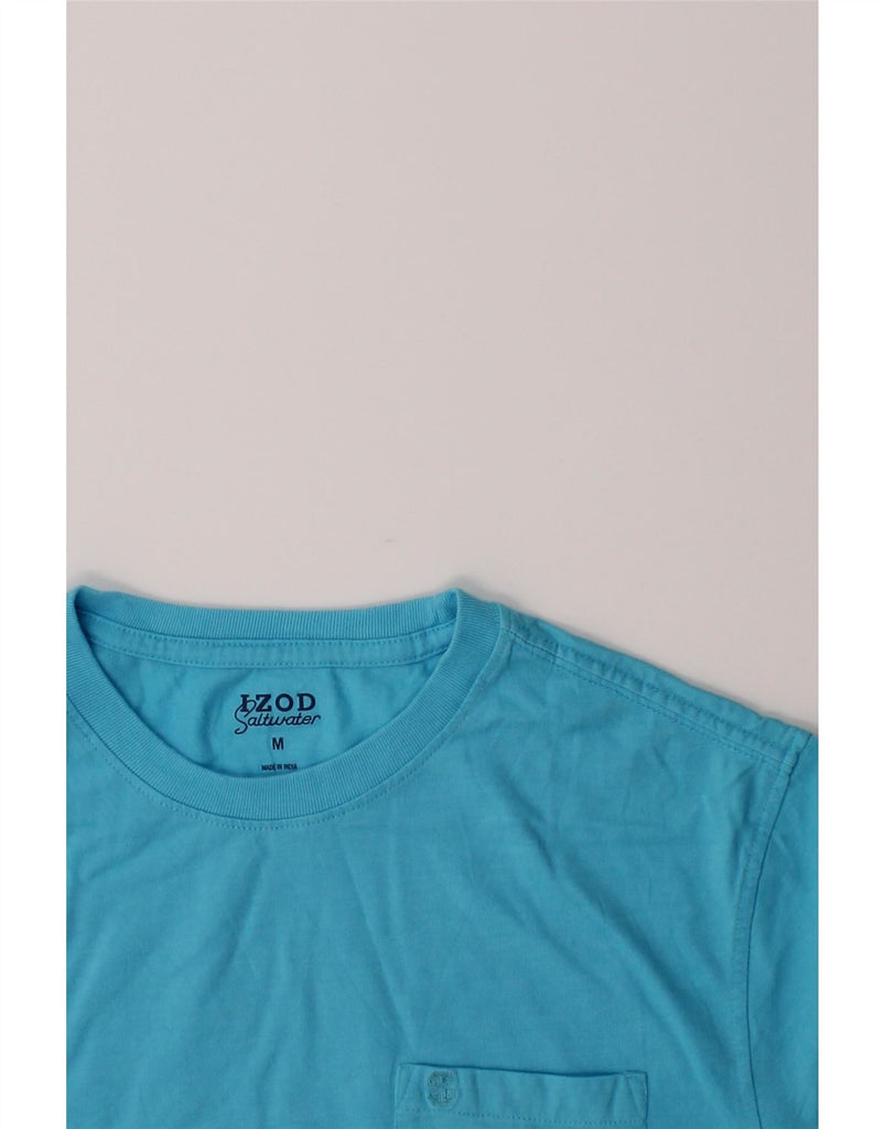 IZOD Mens Salt Water T-Shirt Top Medium Blue Cotton Vintage Izod and Second-Hand Izod from Messina Hembry 