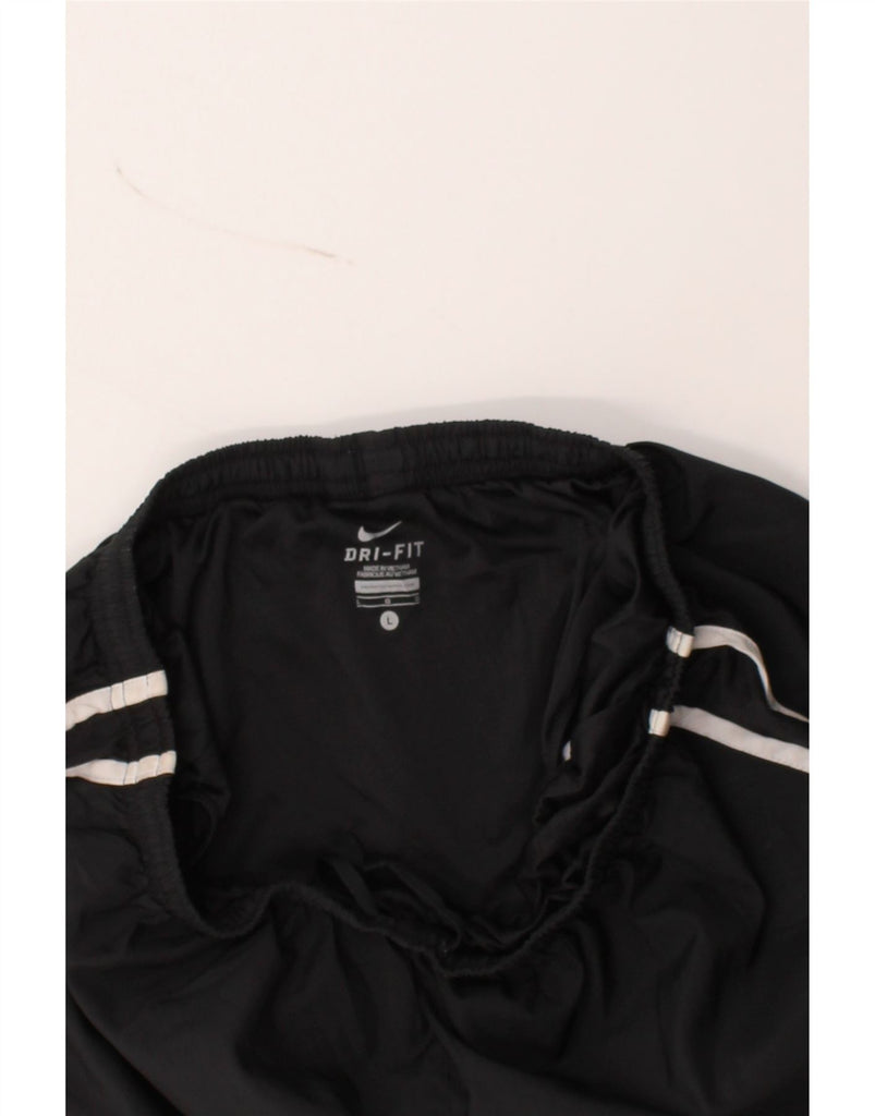 NIKE Womens Dri Fit Sport Shorts UK 14 Large  Black Polyester Vintage Nike and Second-Hand Nike from Messina Hembry 