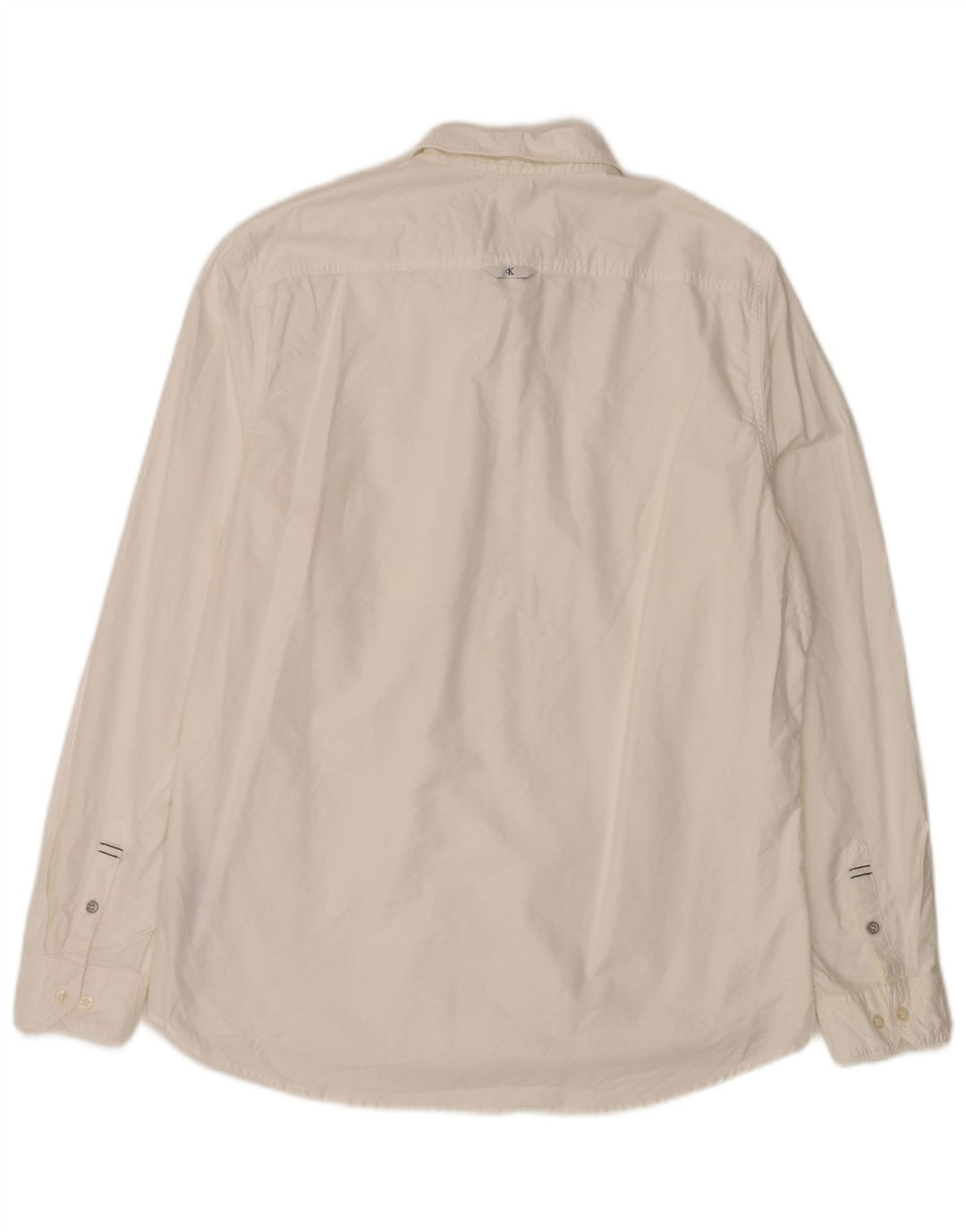 CALVIN KLEIN JEANS Mens Slim Fit Shirt XL White Cotton