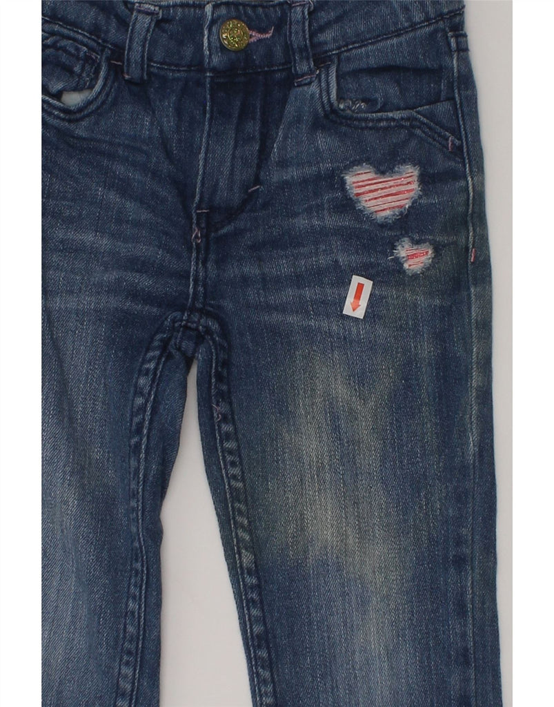 LEVI'S Girls Distressed Slim Straight Jeans 2-3 Years W18 L14 Blue Cotton | Vintage Levi's | Thrift | Second-Hand Levi's | Used Clothing | Messina Hembry 