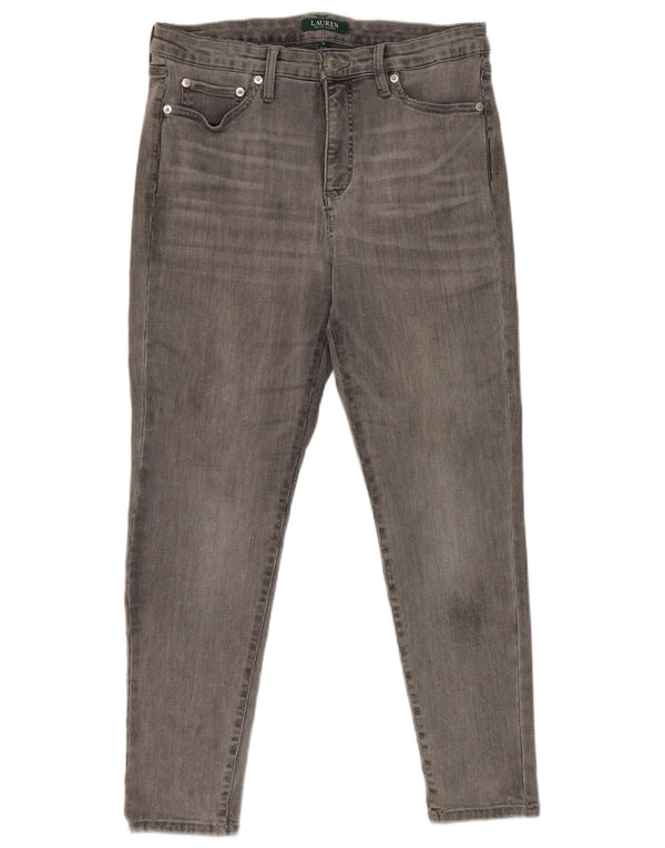 Ralph Lauren Womens Slim Jeans US 12 Large W30 L26 Grey Cotton