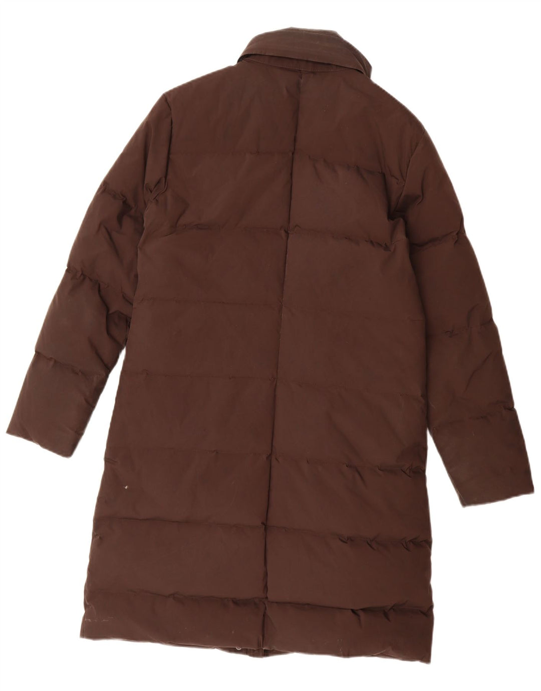 Aspesi Womens Hooded Padded Coat UK 14 Medium Brown Nylon